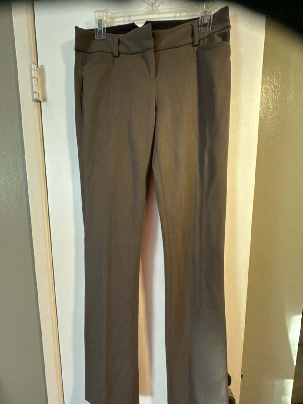 Express Columnist Women's Brown Mid-Rise Slim Dress Pants Size 2L